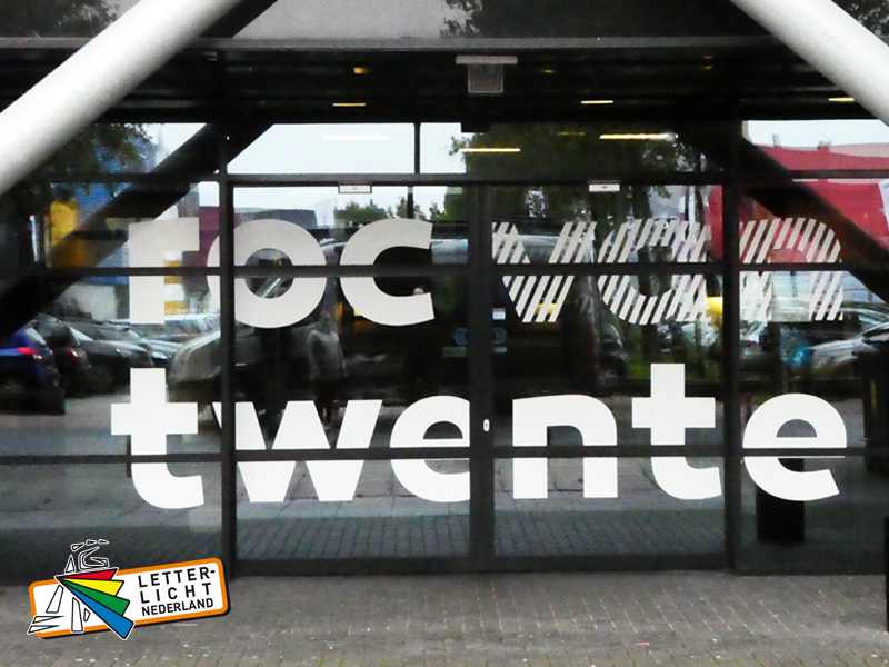 Raambelettering - Raamfolie